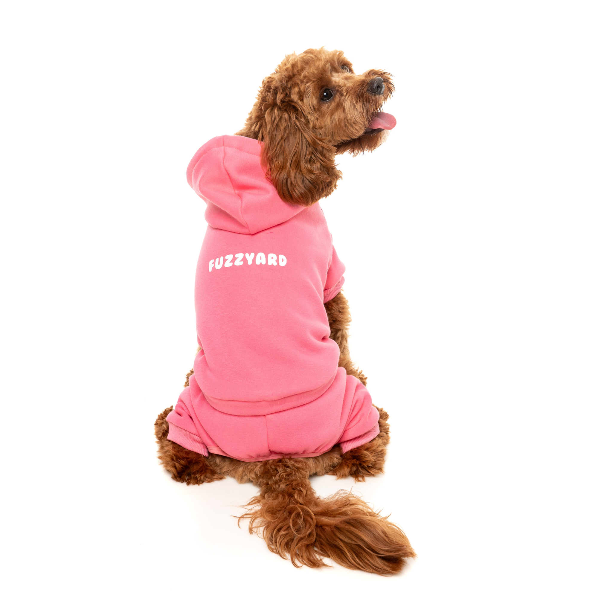 FuzzYard Chillin' Dog Tracksuit Pink