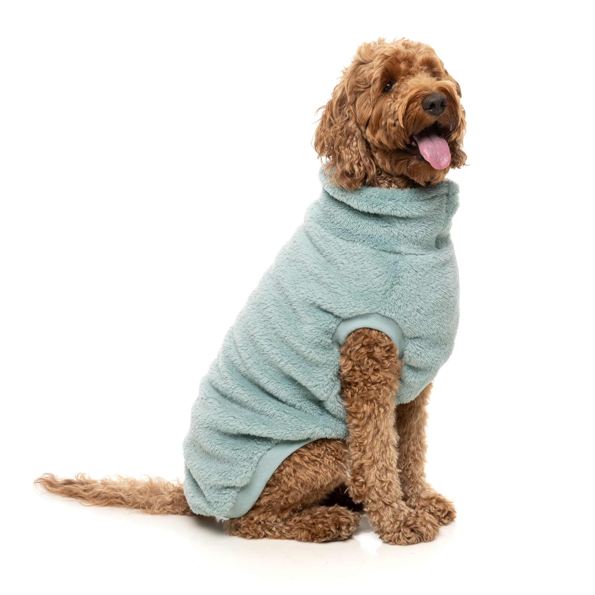 FuzzYard Turtle Teddy Dog Sweater Arctic Blue
