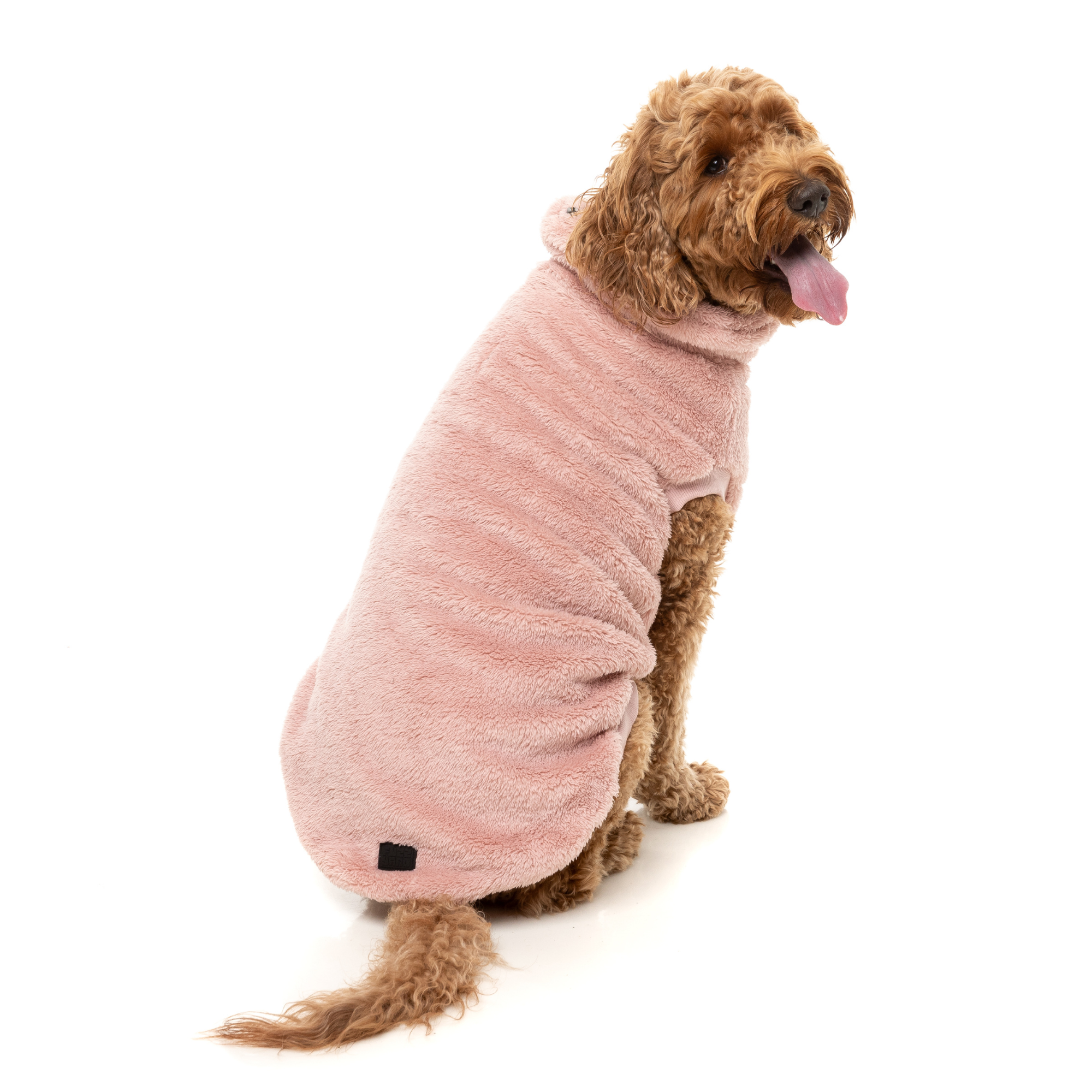 FuzzYard Turtle Teddy Dog Sweater Blossom Pink