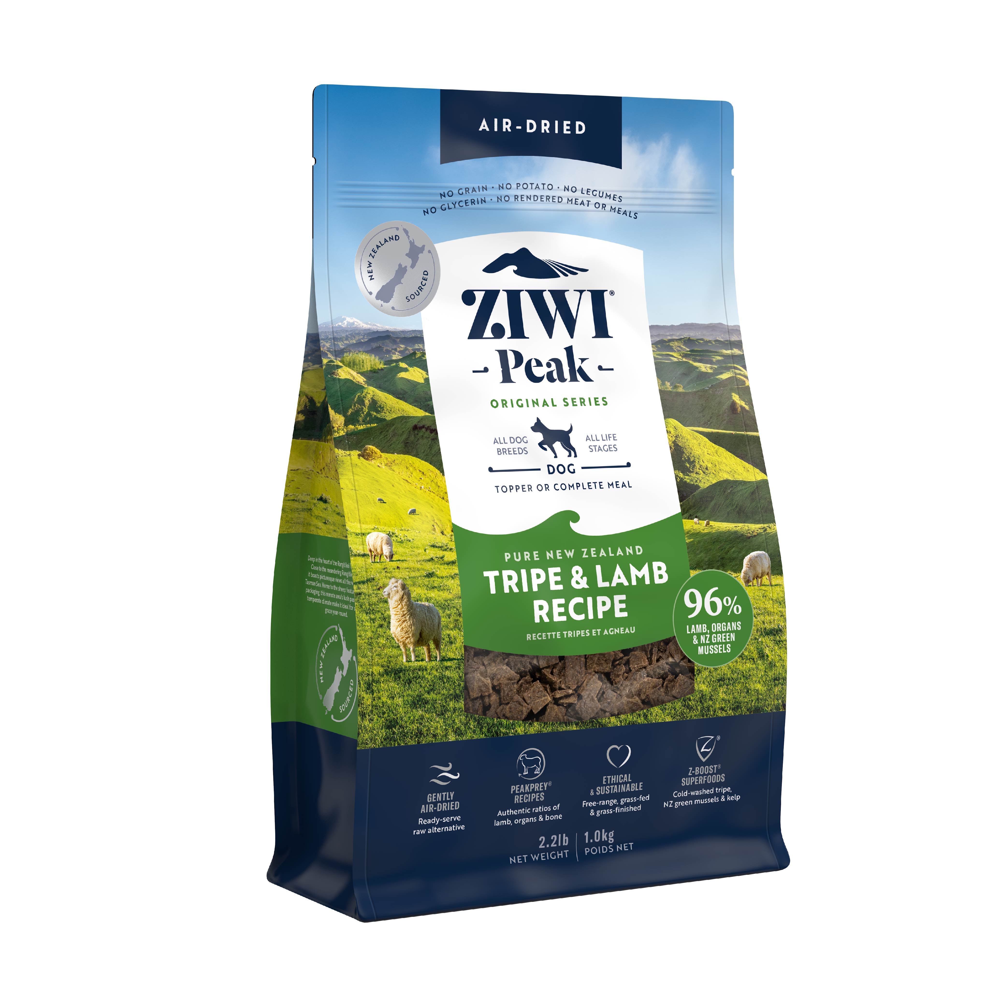 Ziwi Peak Dog Food Air Dried Tripe Lamb