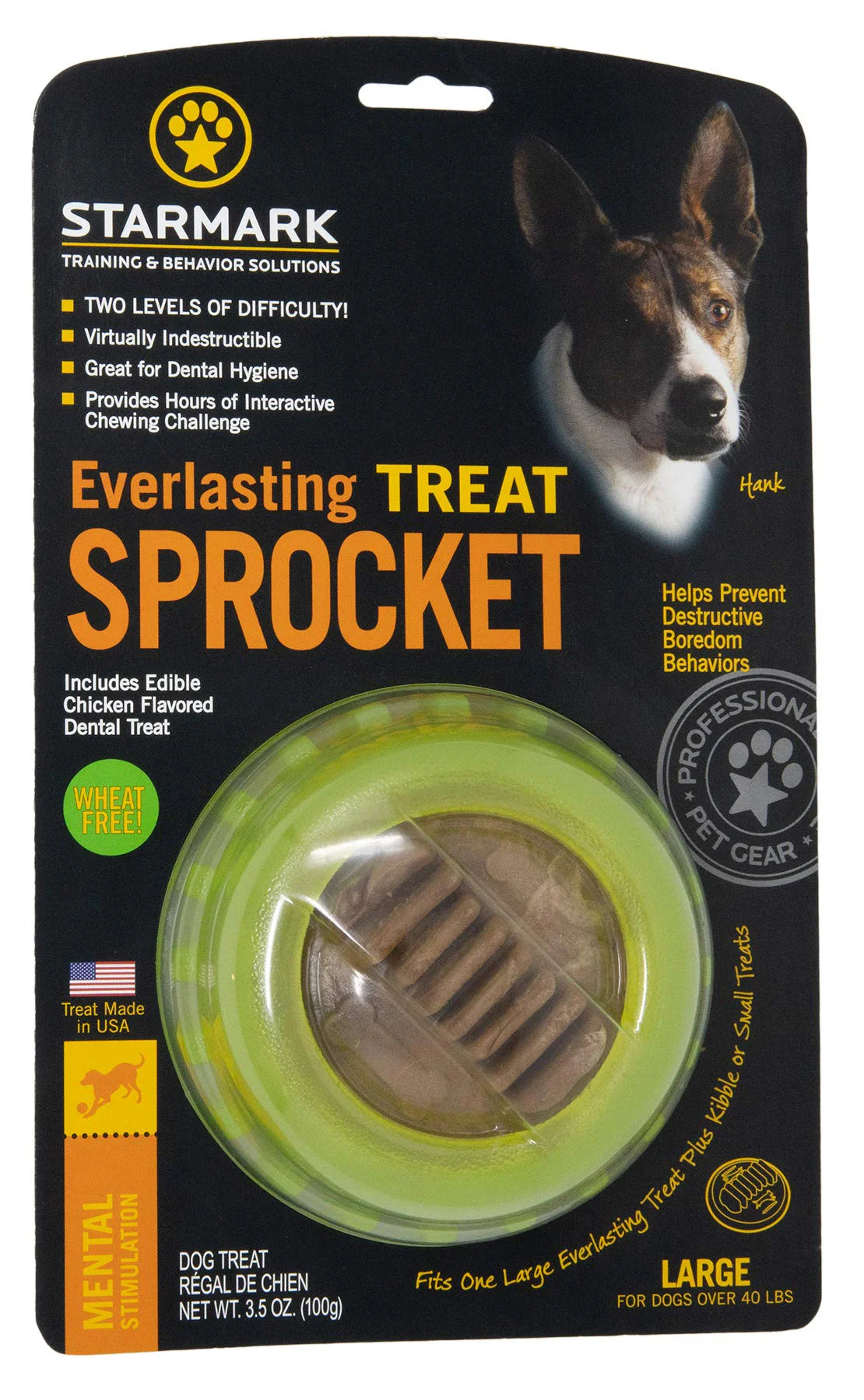 Starmark Everlasting Sprocket Dog Toy