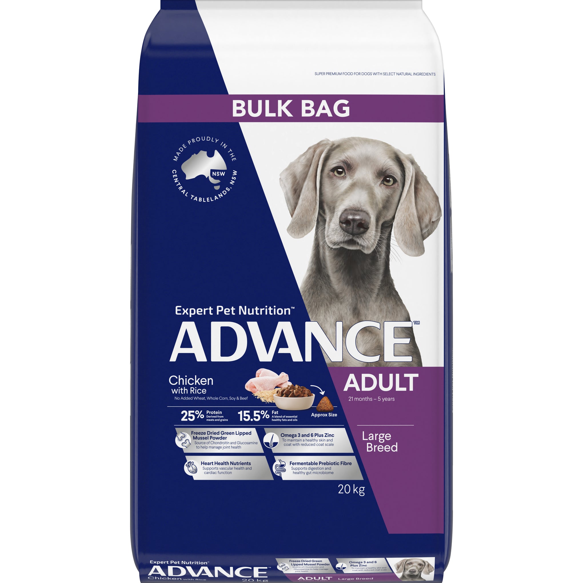 Advance Chicken and Rice Large Breed Adult Dry Dog Food