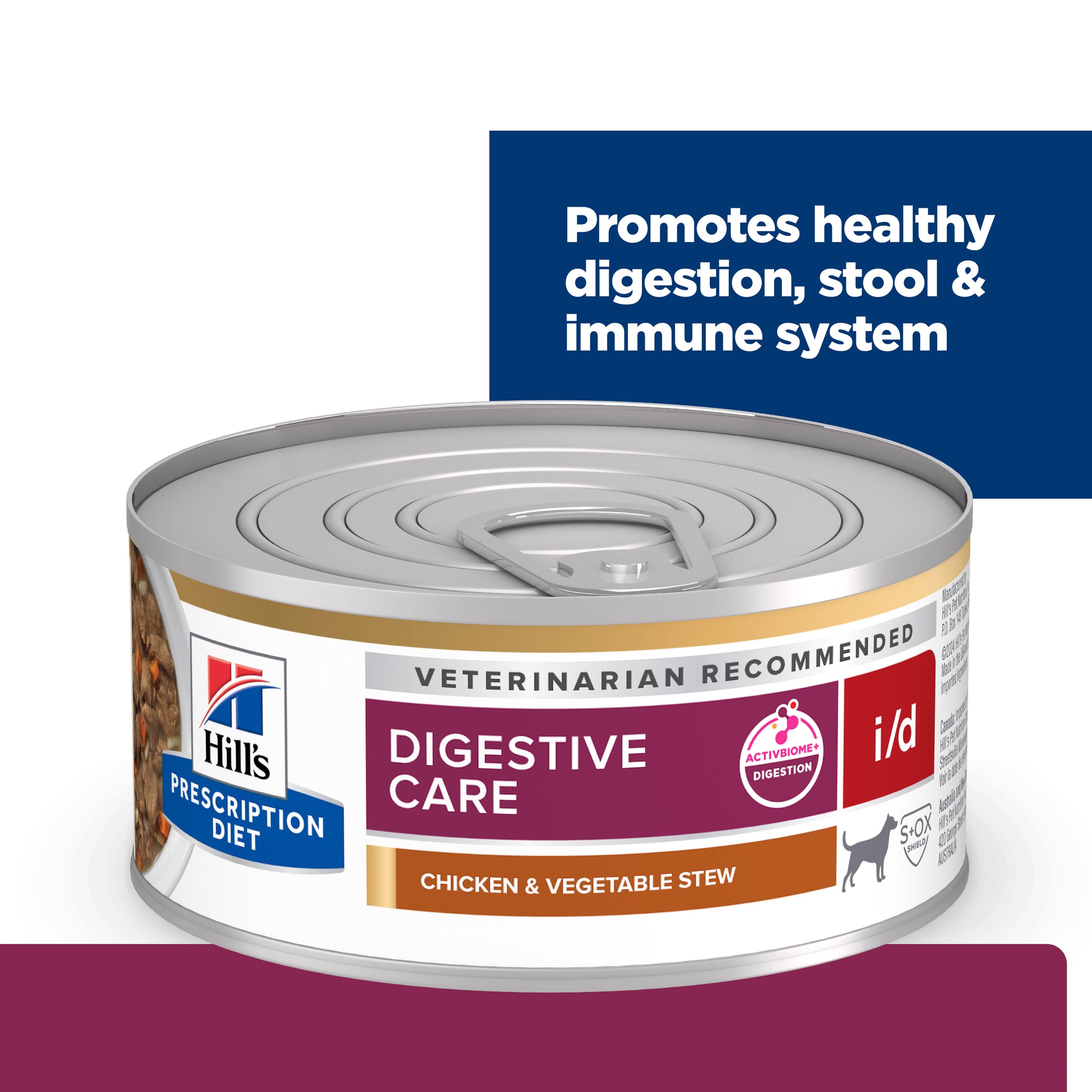 Hill's Prescription Diet i/d Digestive Care Chicken & Vegetable Stew Canned Dog Food 156g x 24