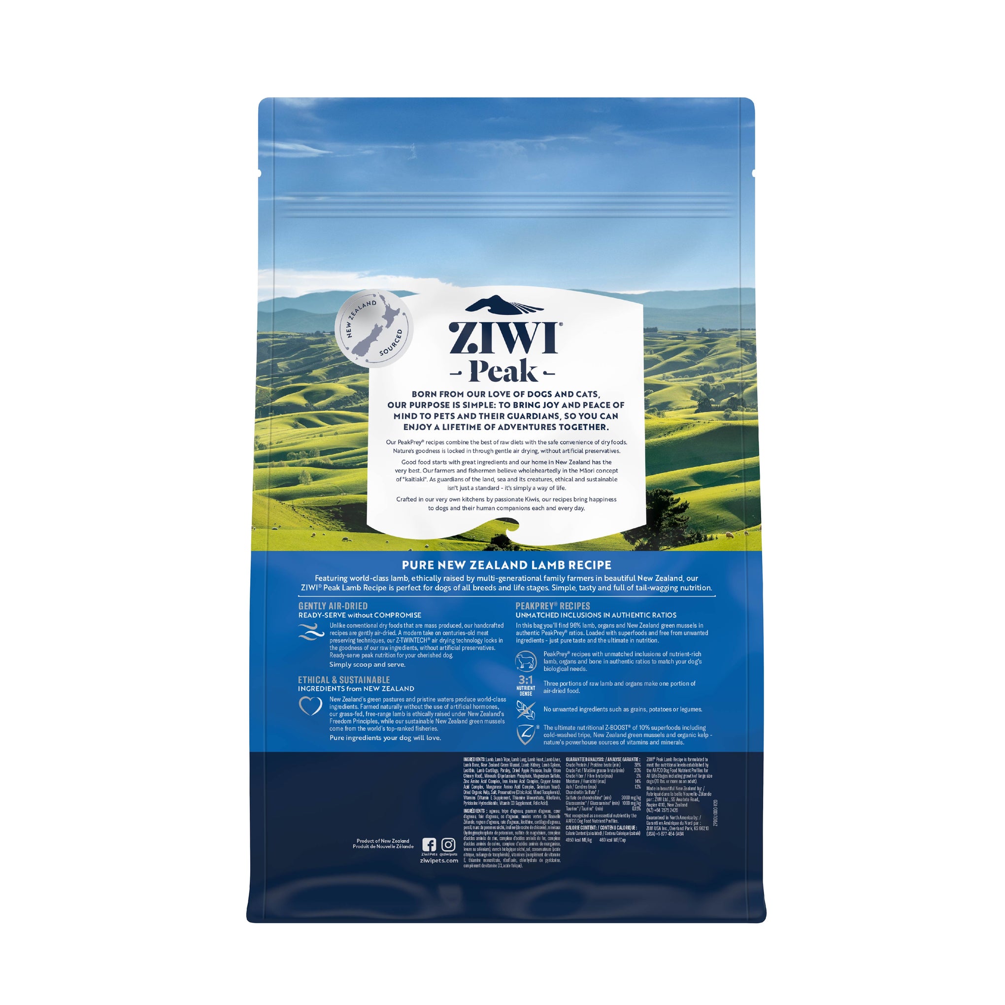 Ziwi Peak Dog Food Air Dried Lamb