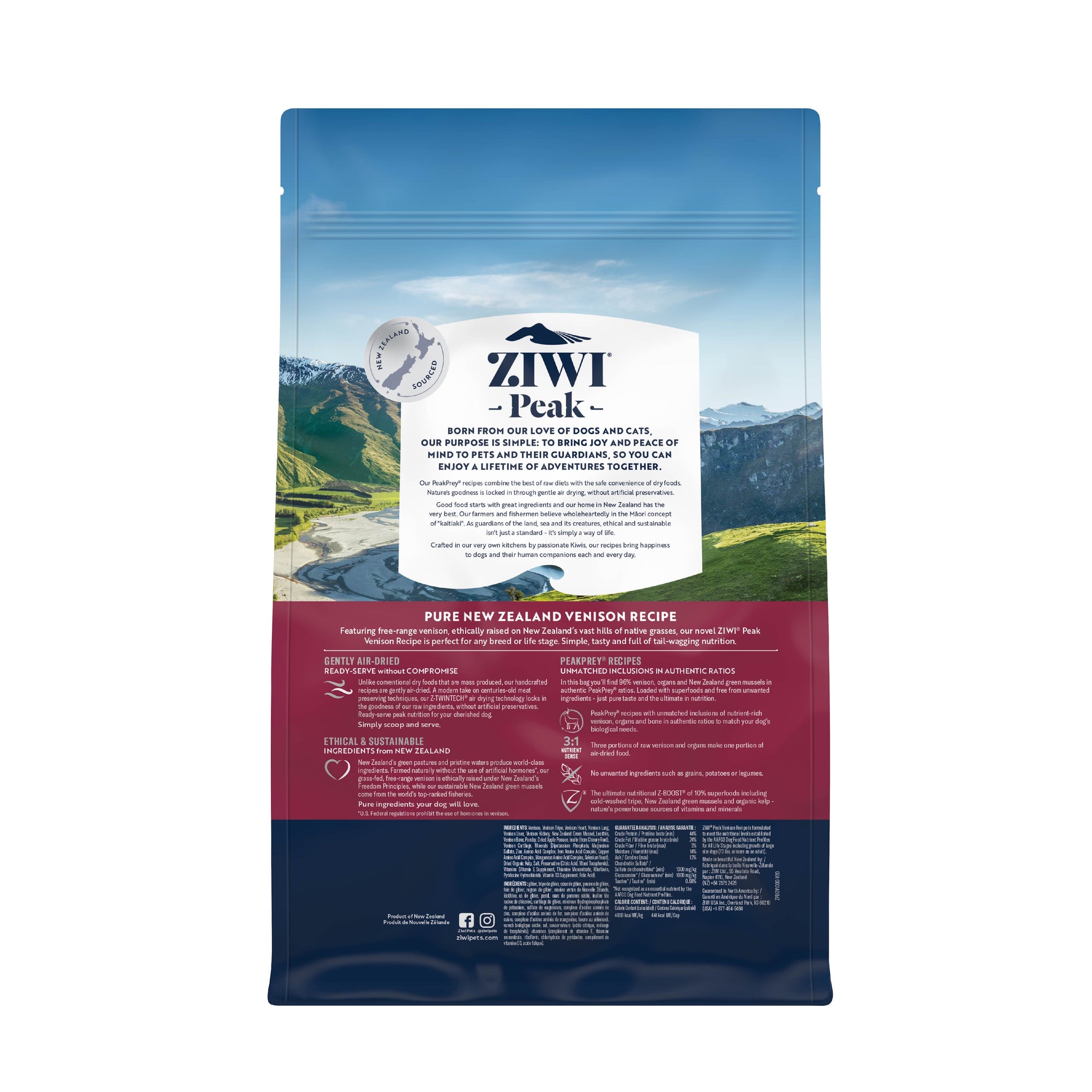 Ziwi Peak Dog Food Air Dried Venison