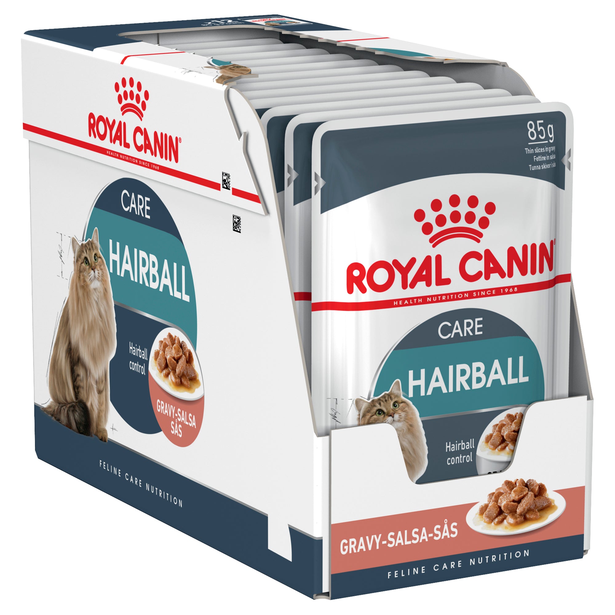 Royal Canin Hairball Care With Gravy Adult Wet Cat Food Pouches 85g x