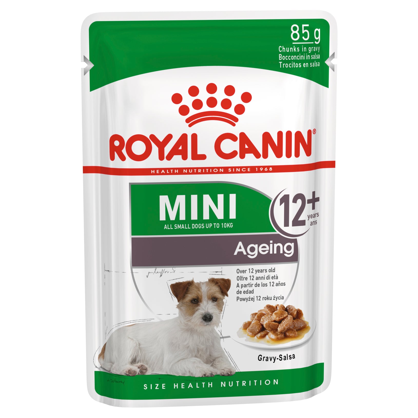 Royal Canin Mini Ageing 12+ Wet Dog Food Pouches 85g x 12