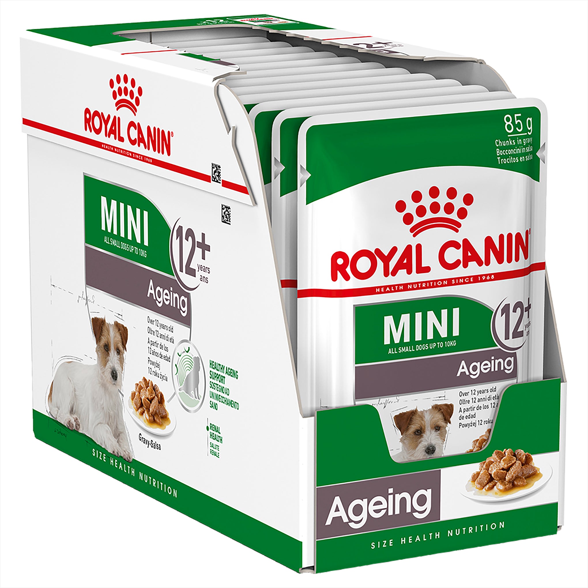 Royal Canin Mini Ageing 12+ Wet Dog Food Pouches 85g x 12