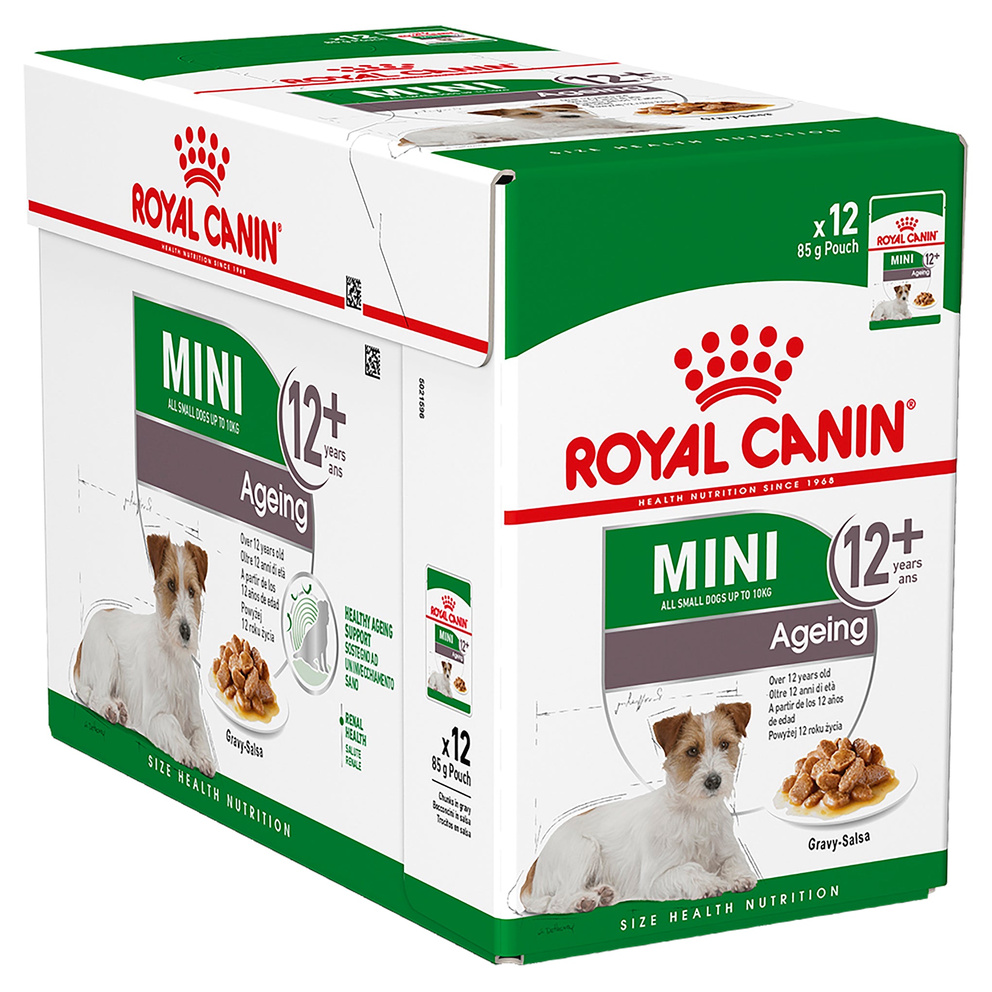 Royal Canin Mini Ageing 12+ Wet Dog Food Pouches 85g x 12