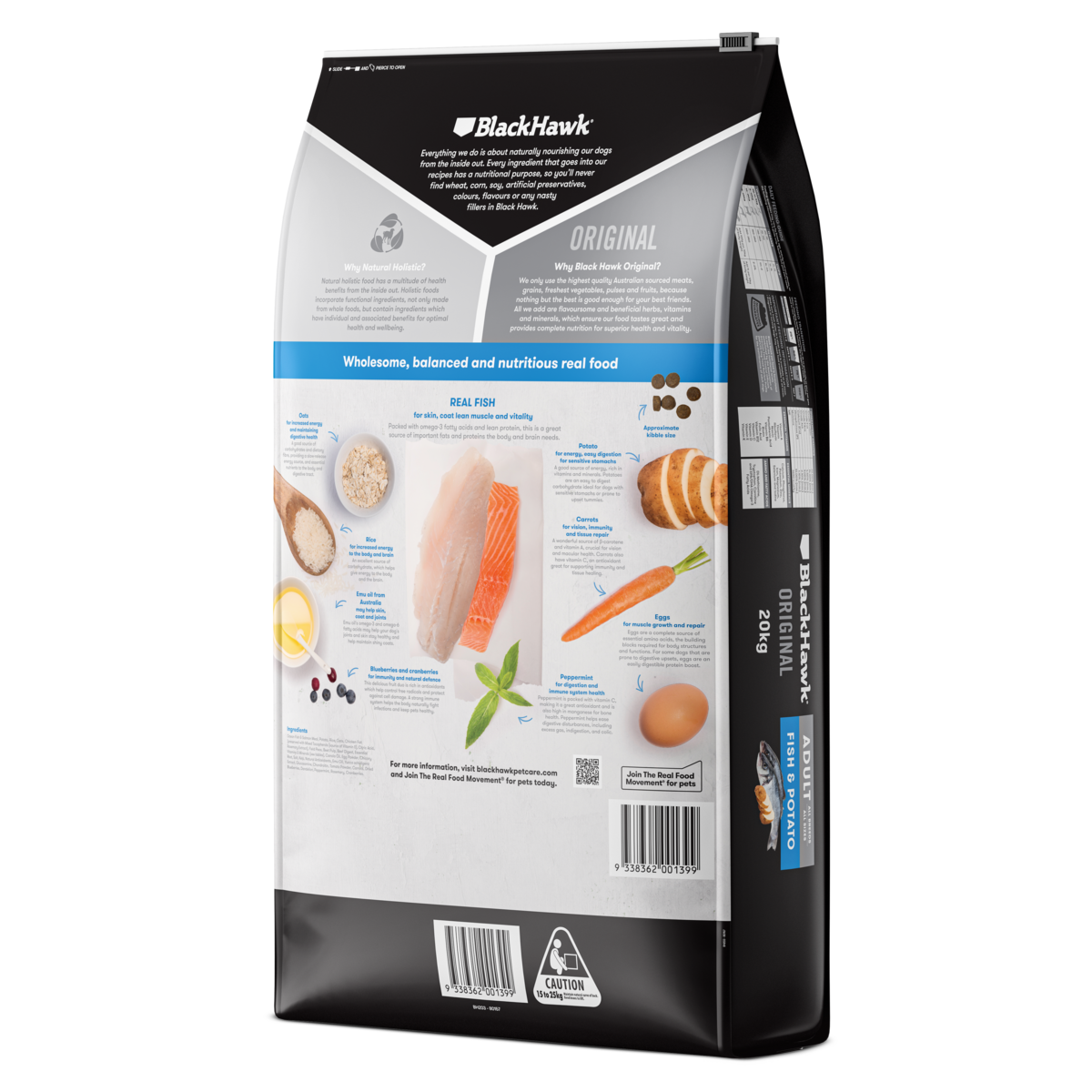 Black Hawk Original Adult Fish and Potato Dry Dog Food
