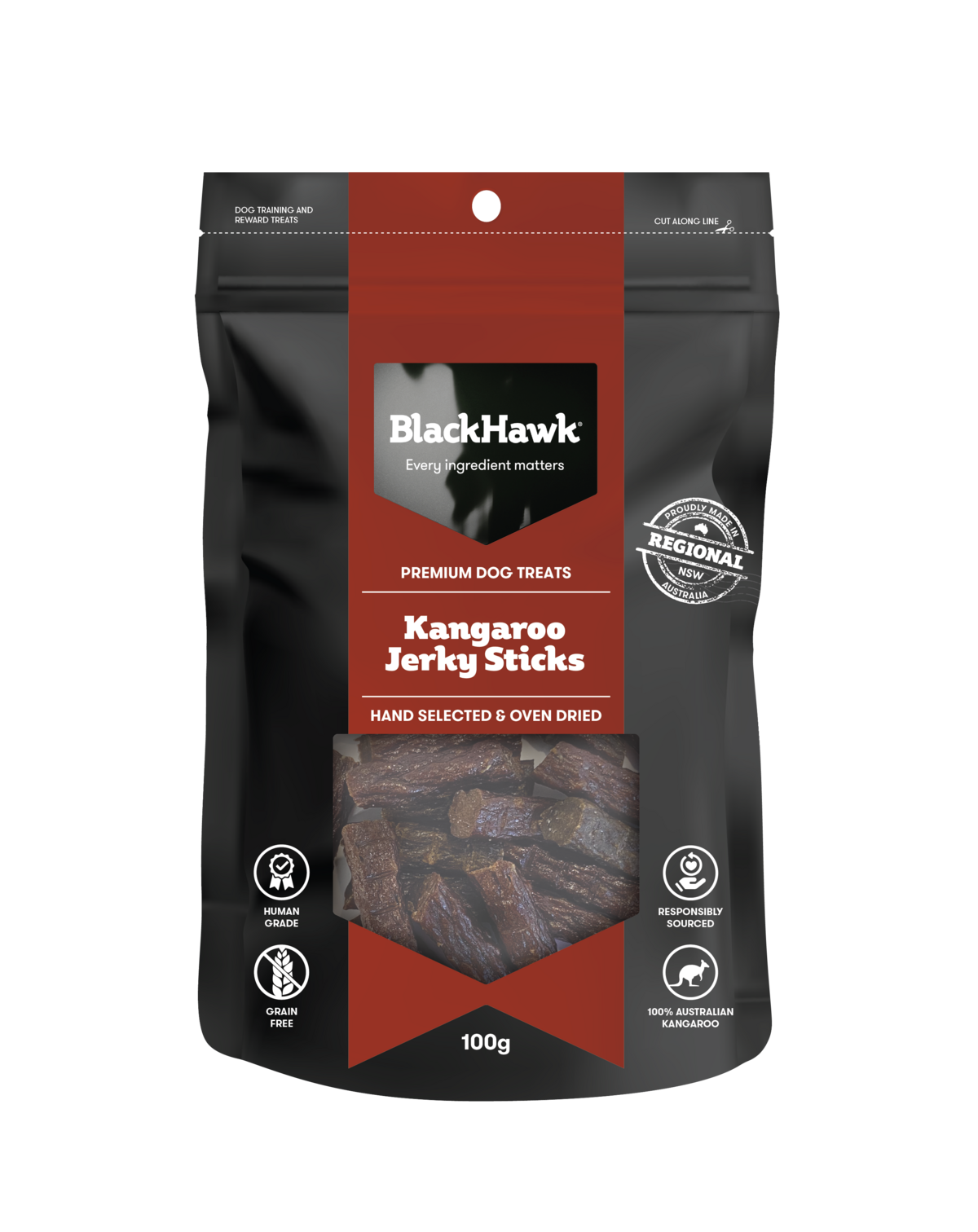 Black Hawk Jerky Sticks Dog Treats 100g