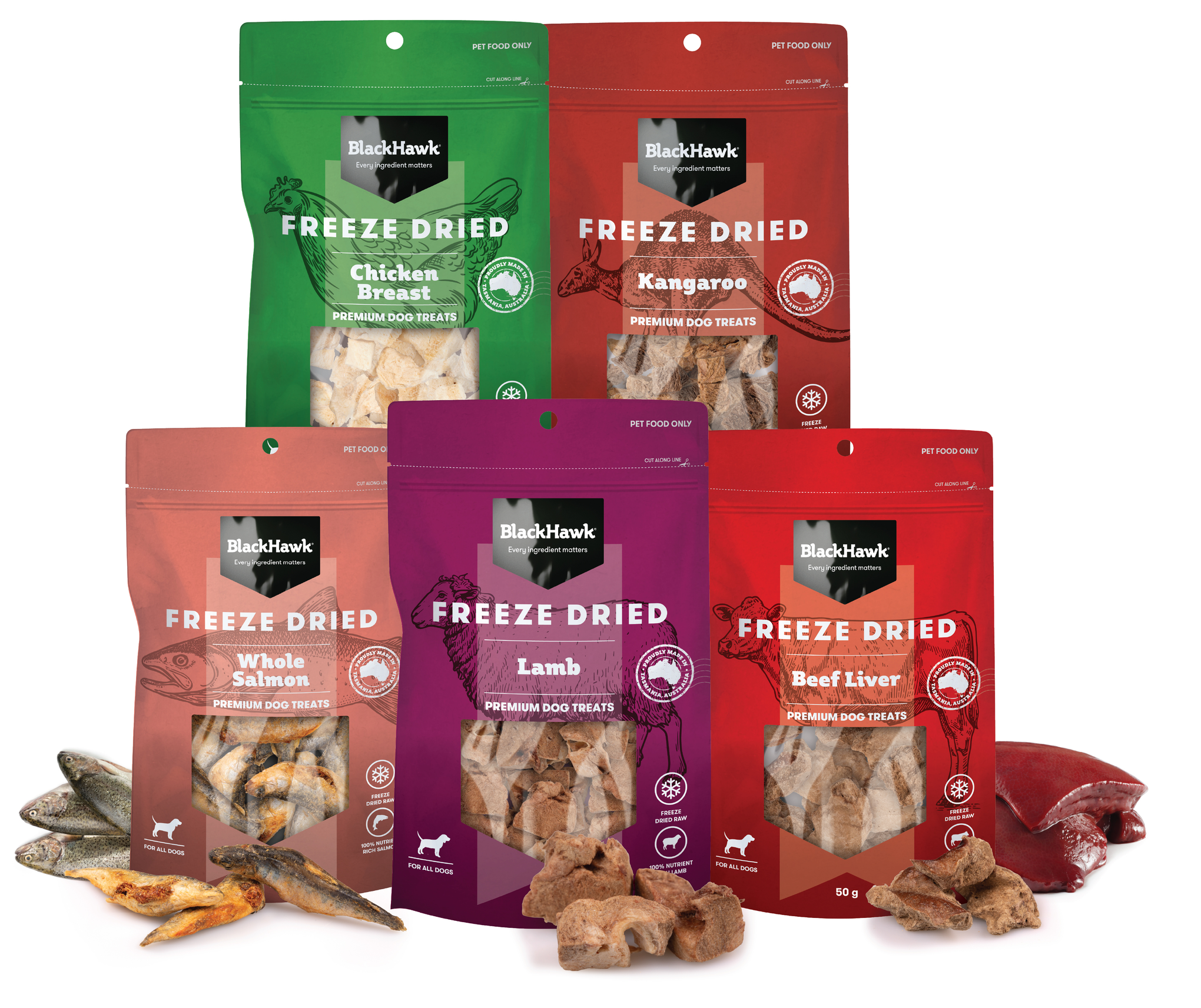 Black Hawk Freeze Dried Kangaroo Dog Treat 40g