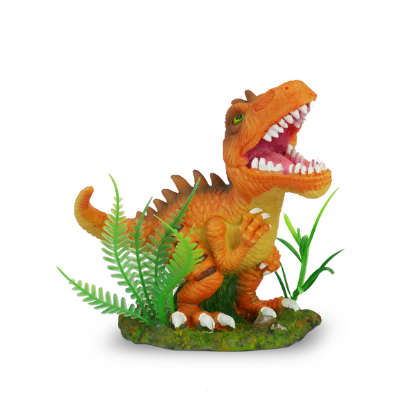 Fish Tank TV Jurassic Rex Aquarium Ornament