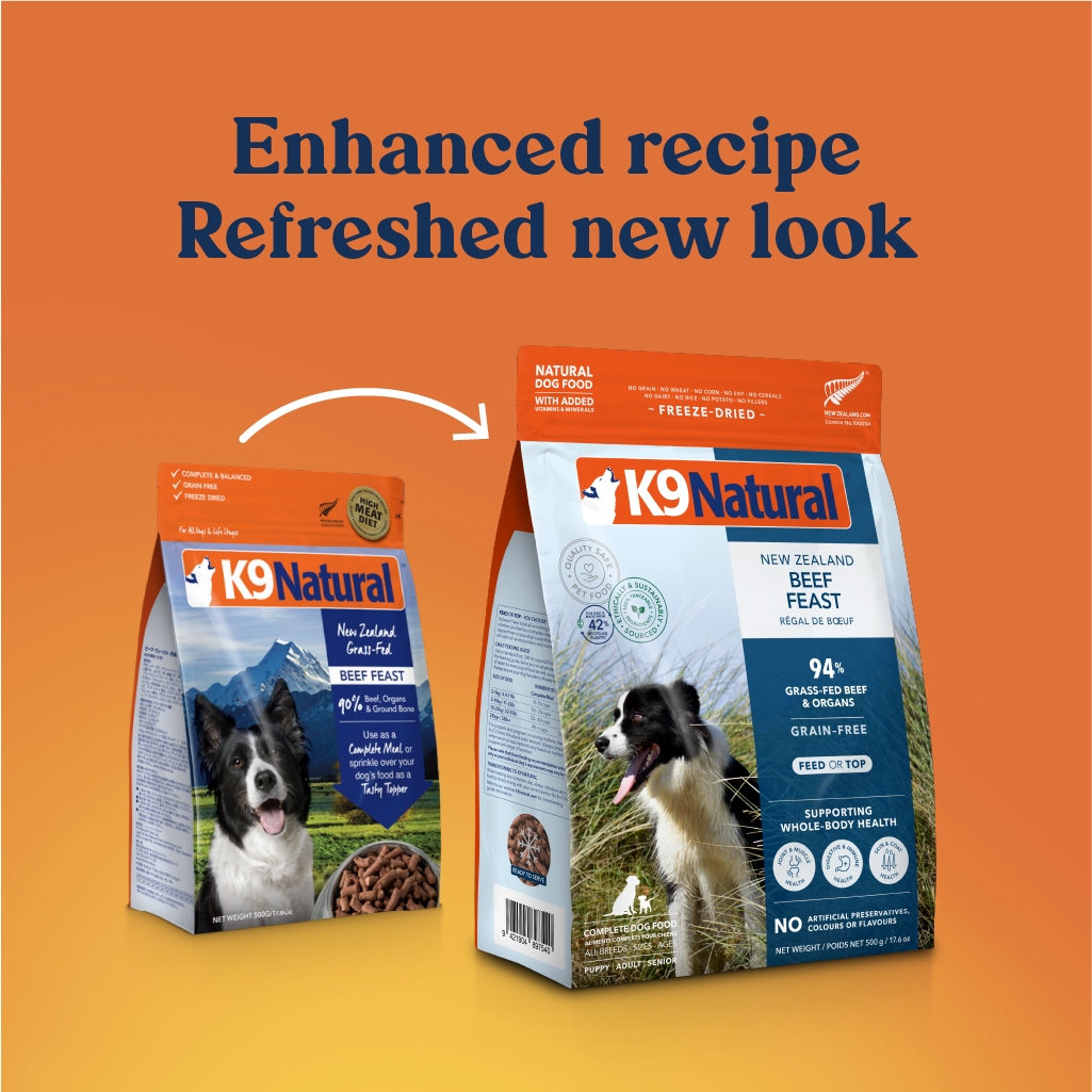 K9 Natural Grain Free Freeze Dried Dog Food Beef
