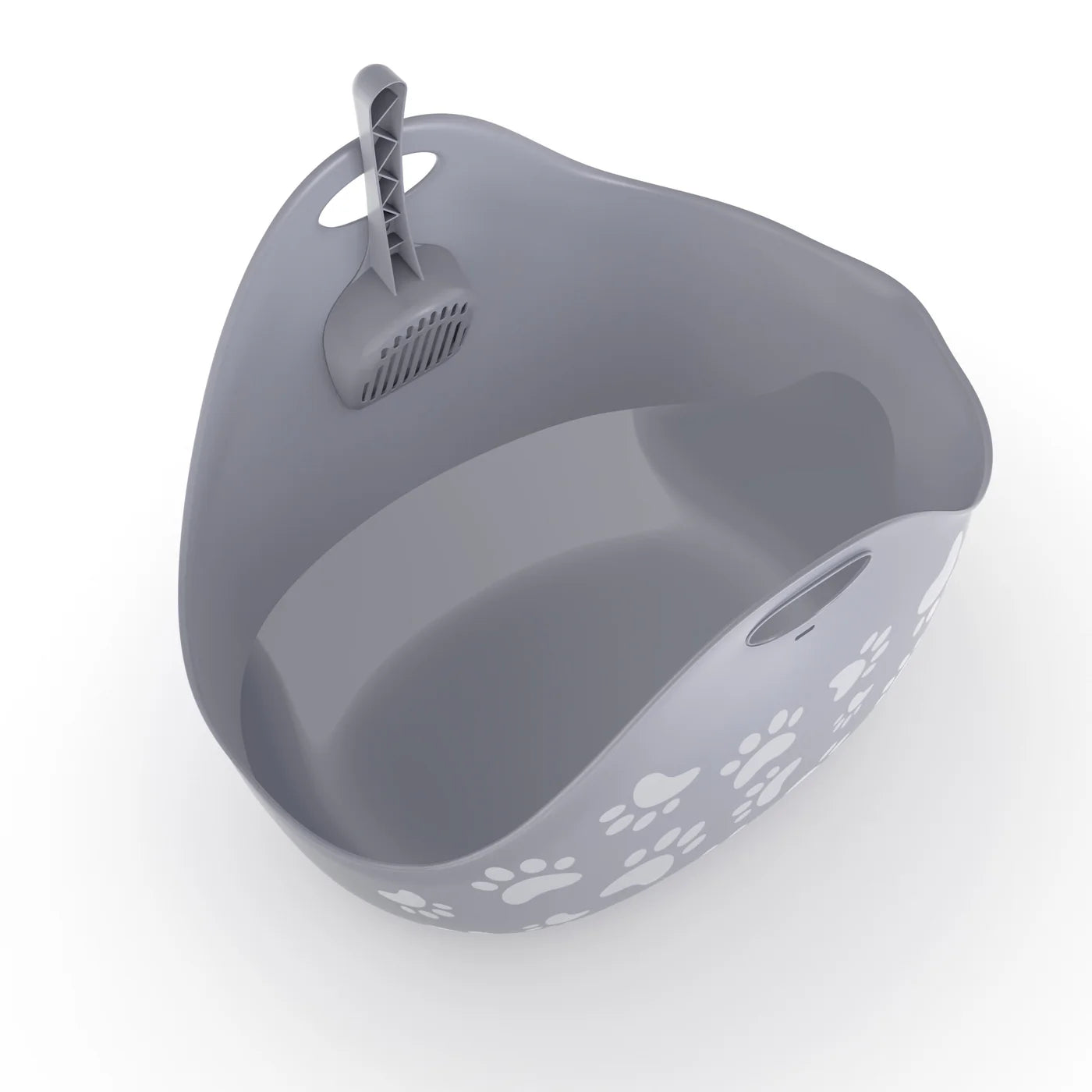 LitterLocker Cat Litter Box With Scoop Grey