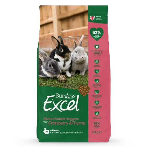 Burgess Excel Mature Cranberry Thyme Rabbit Nuggets 1.5kg