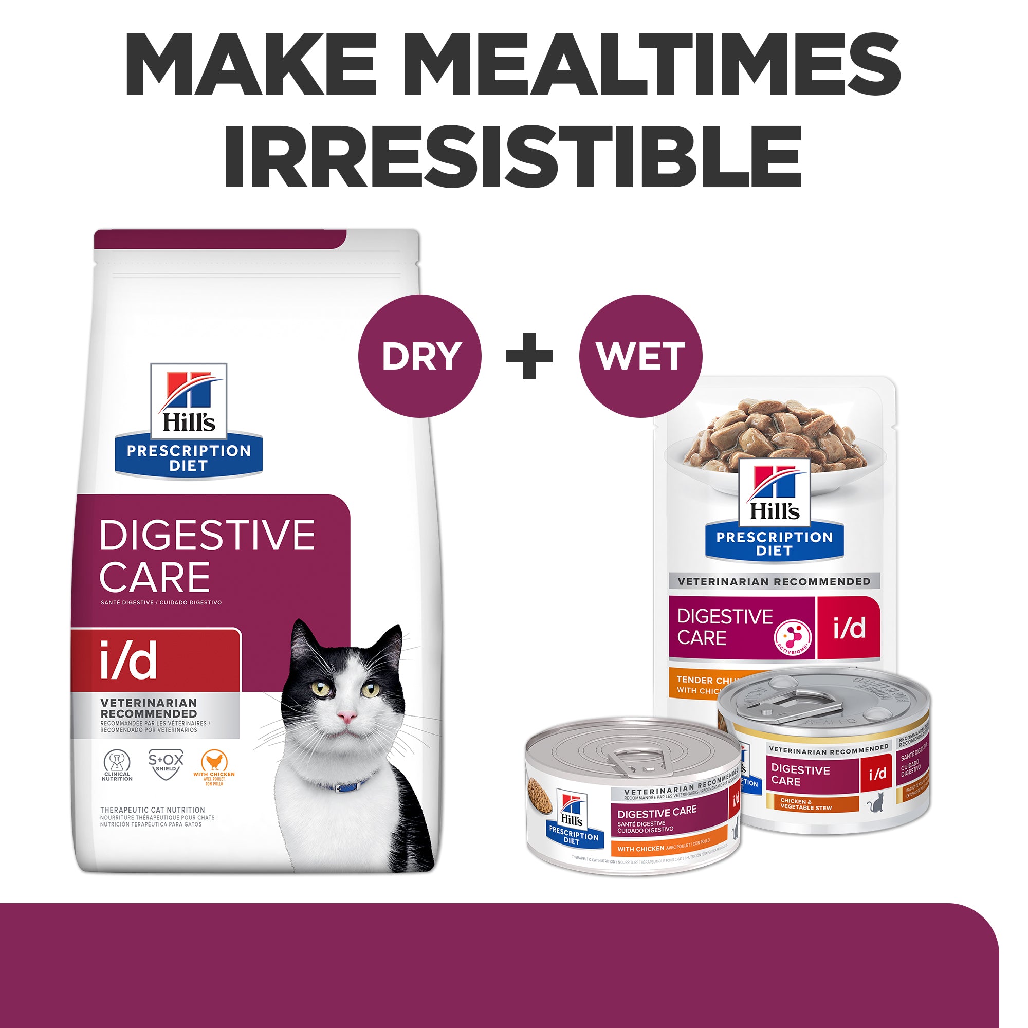 Cat food digestive care best sale