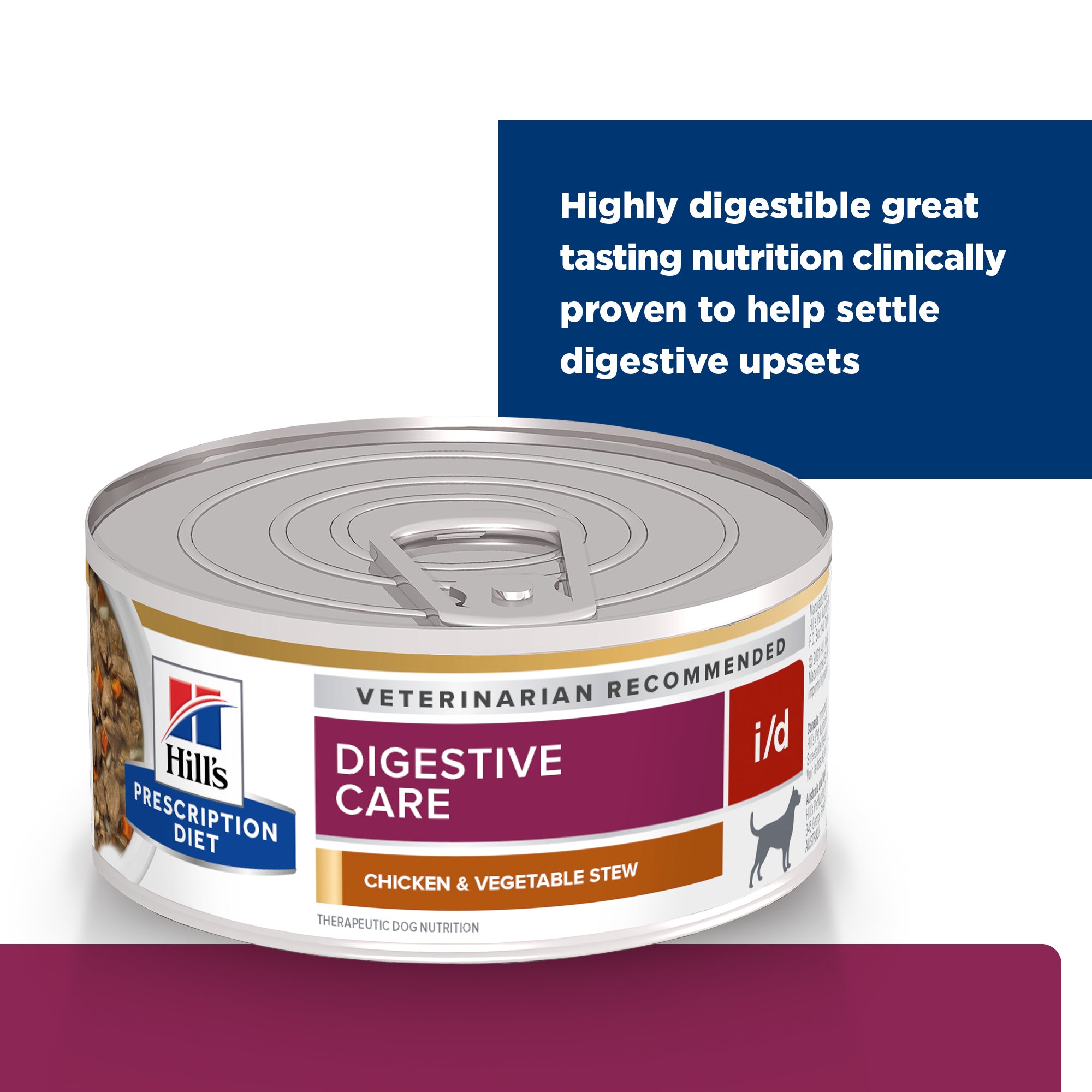 Hill's Prescription Diet i/d Digestive Care Chicken & Vegetable Stew Canned Cat Food 82g x 24