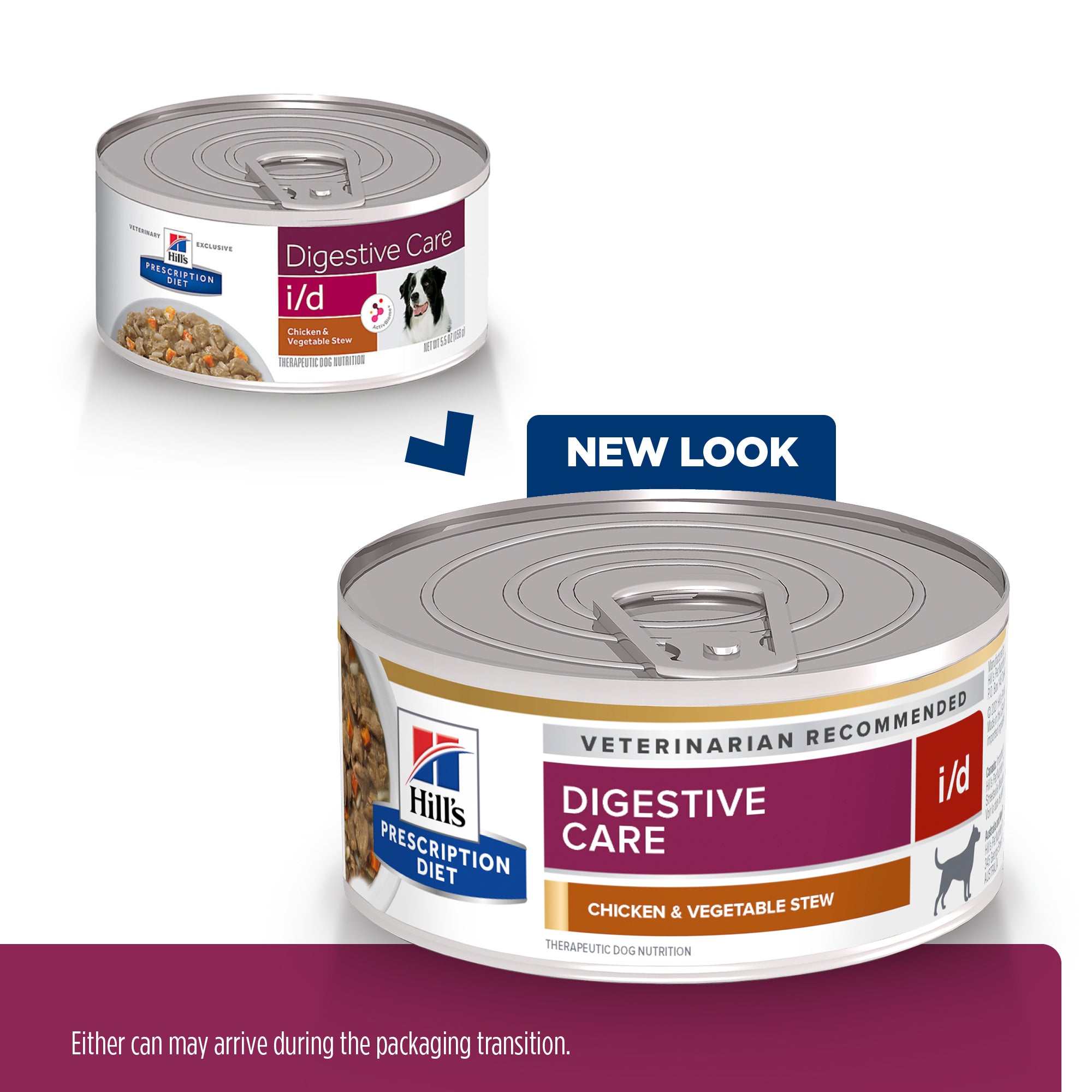 Hill's Prescription Diet i/d Digestive Care Chicken & Vegetable Stew Canned Cat Food 82g x 24