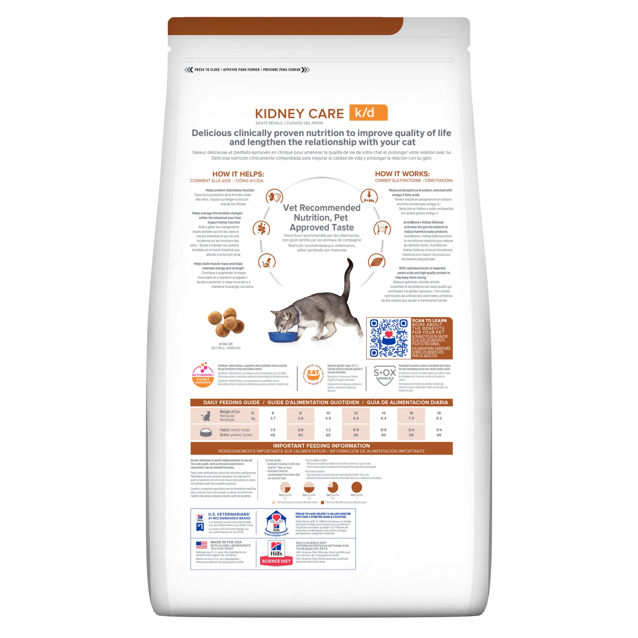 Hill's Prescription Diet k/d Kidney Care Dry Cat Food