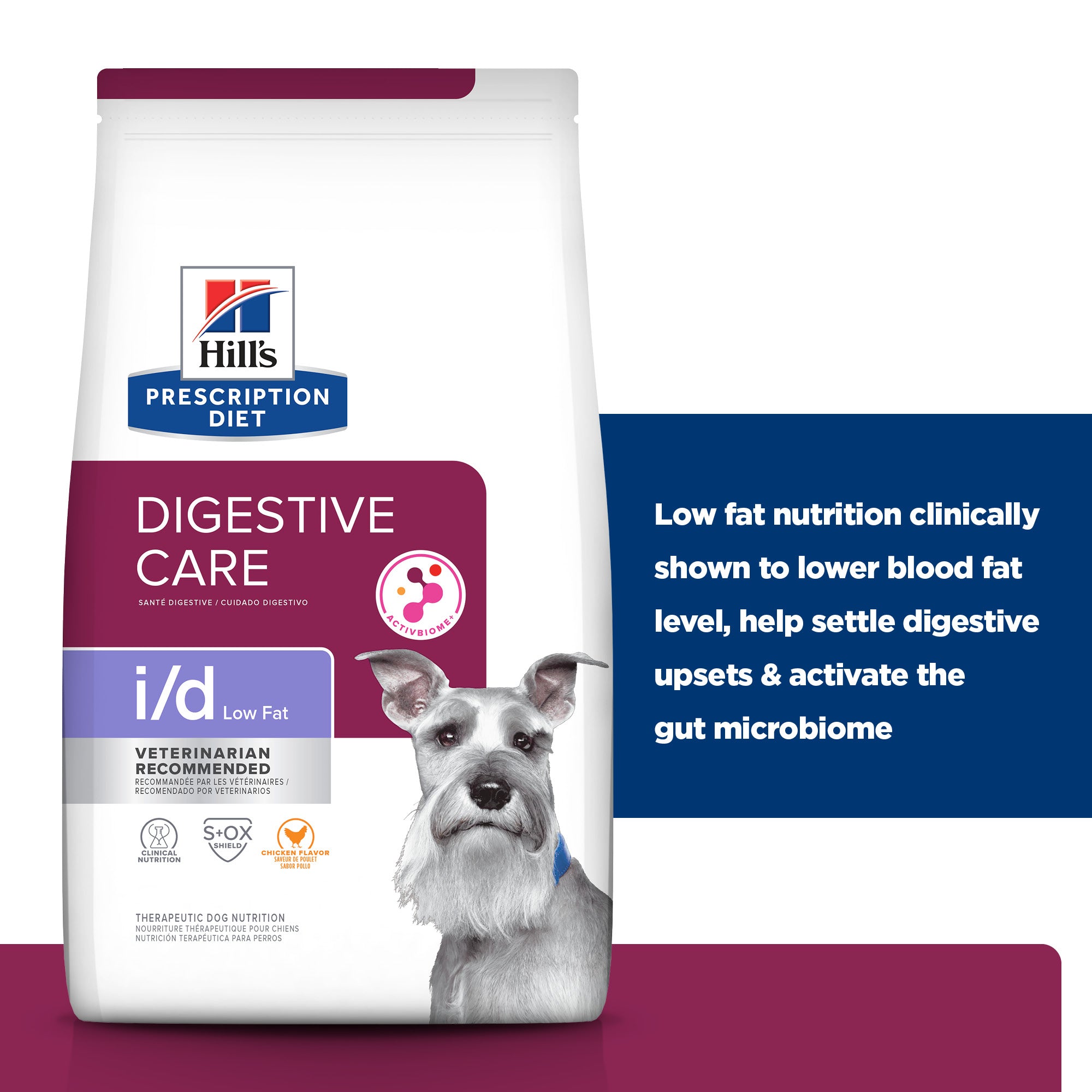 Hill's Prescription Diet i/d Low Fat Digestive Care Dry Dog Food 3.85kg