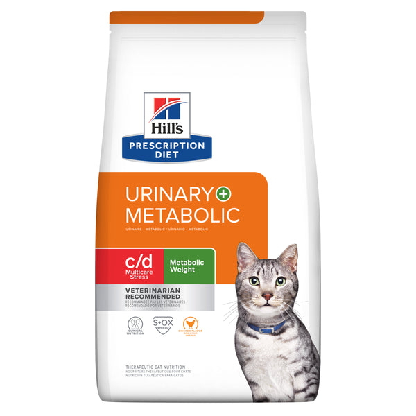 Hill's Prescription Diet c/d Multicare Stress Urinary Care + Metabolic Weight Dry Cat Food 2.88kg