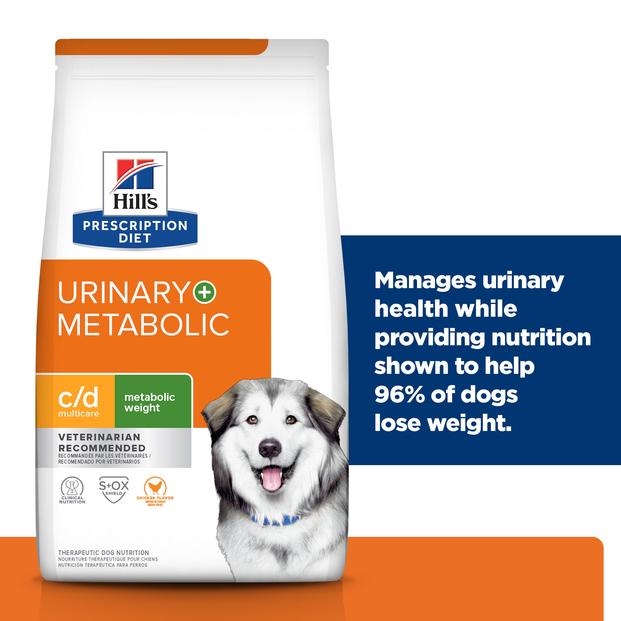 Hill's Prescription Diet c/d Multicare Urinary Care + Metabolic Weight Canine Dry Dog Food 3.86kg