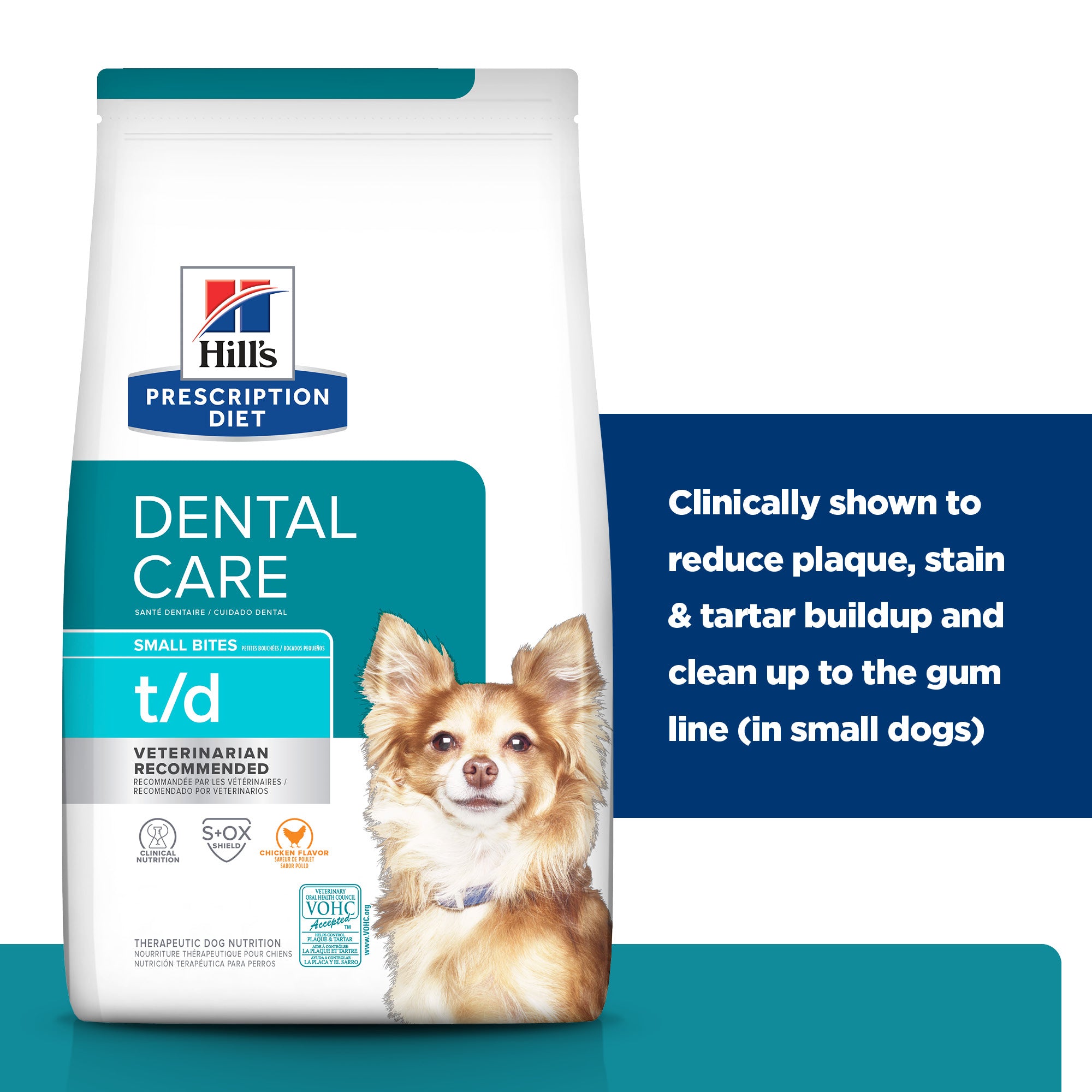 Hill s Prescription Diet t d Small Bites Dental Care Dry Dog Food 2.25